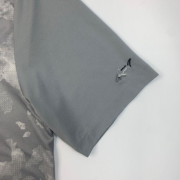 Greg Norman Polo Shirt Mens S Small Gray Tasso Elba Camo Rapi Vent Performance - Picture 4 of 11